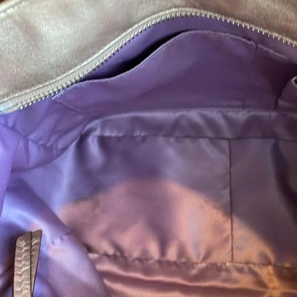 Coach East West gold embossed, shoulder tote